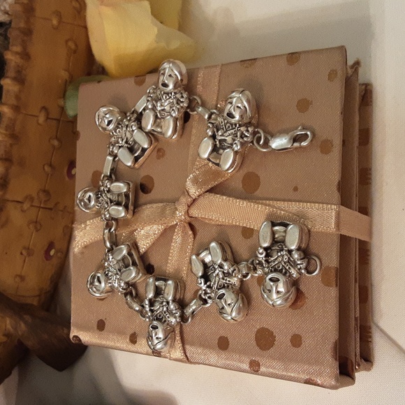 VINTAGE CAROL FELLEY SIGNED 925 SOLID STERLING STORY TELLER LINK BRACELET - Picture 14 of 16